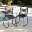 Chaise d'appoint de patio empilable Ahlem-1299828393