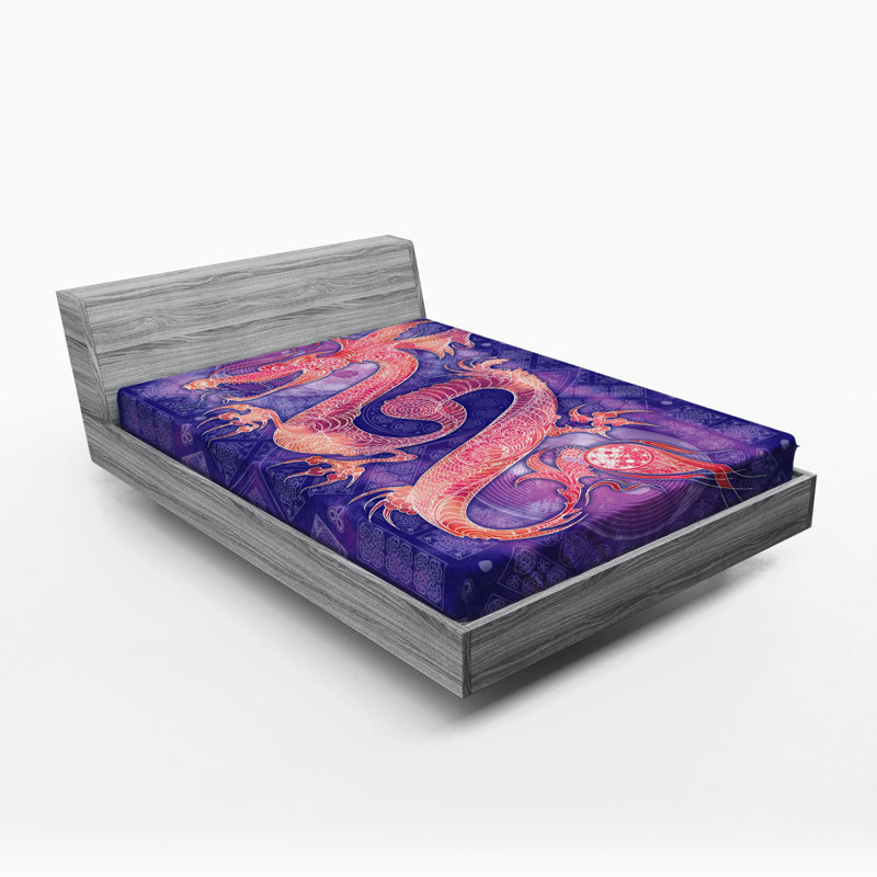 Dragon Microfiber Fitted Sheet, Queen Fitted Sheet