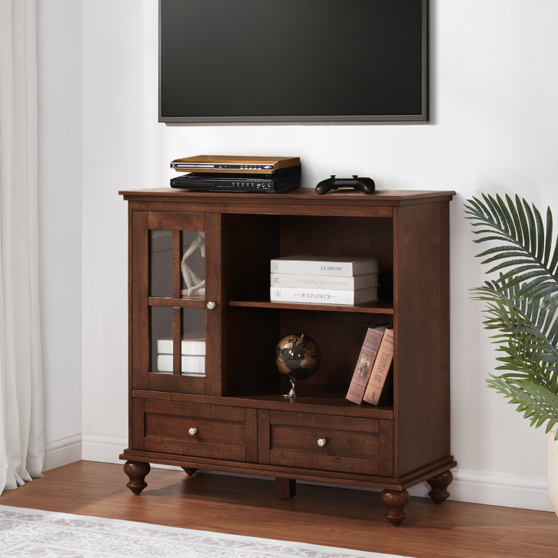 Schererville 40'' TV Stands with Storage Cabinet and Shelves, Expresso