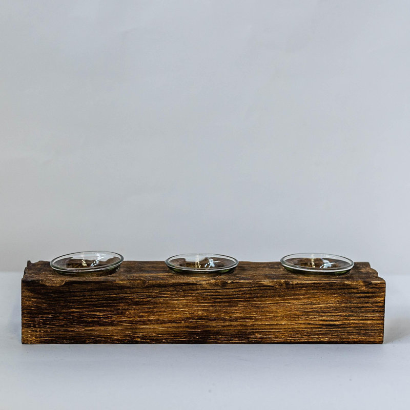 Photophore en bois