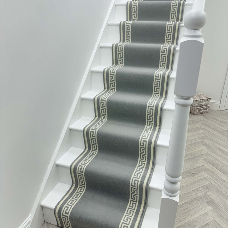 Stair Runner Geometric Area Rug, Runner 60 x 690 cm