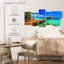 Maldives Beach Resort, reproduction d'art sur toile-2135334982