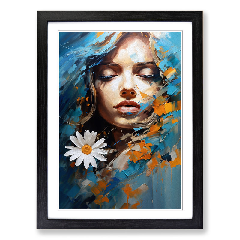 Single Picture Frame Print on Wood, Black Framed, 34cm H x 25cm W