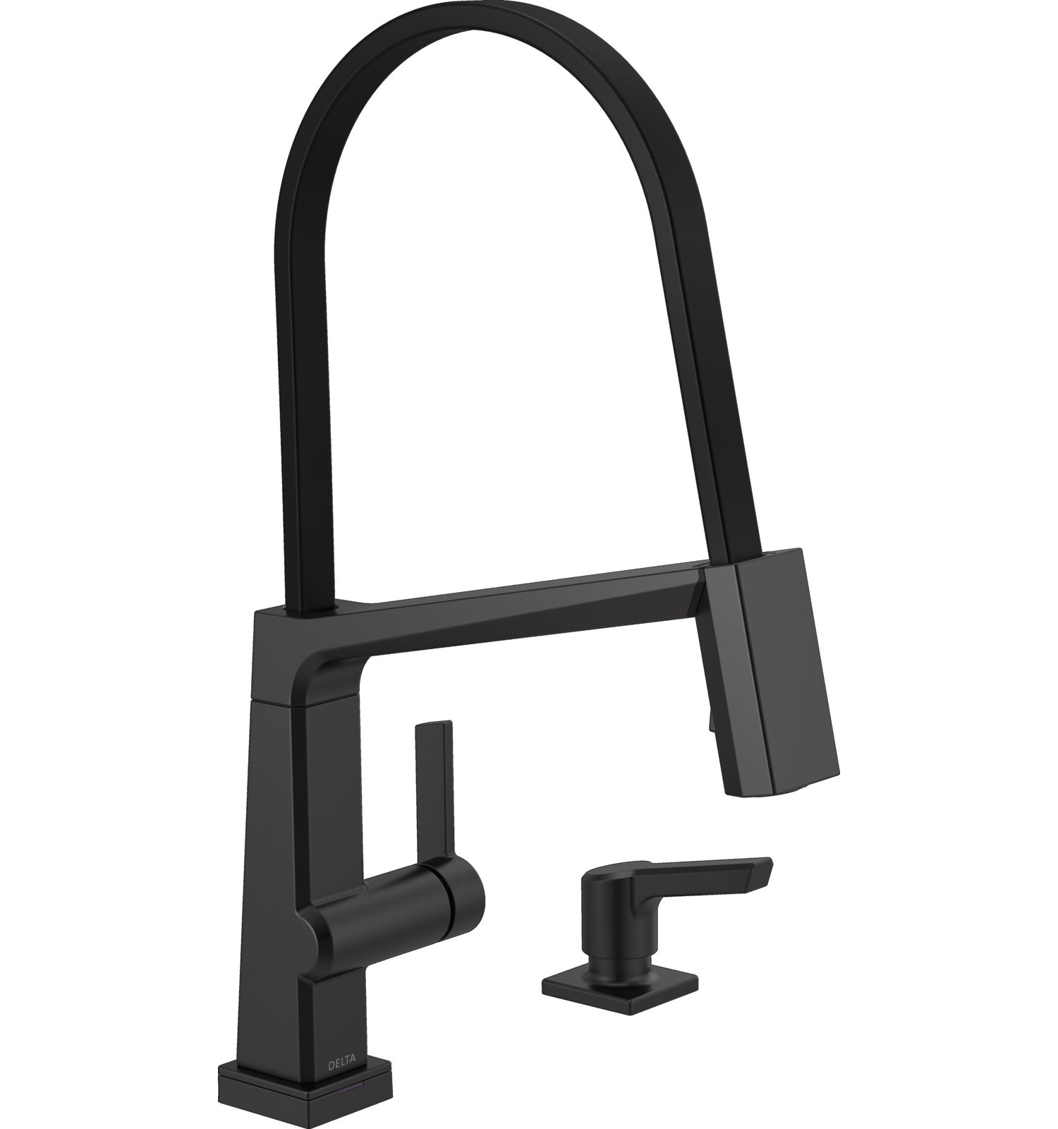 Pivotal Touch Kitchen Faucet, Matte Black