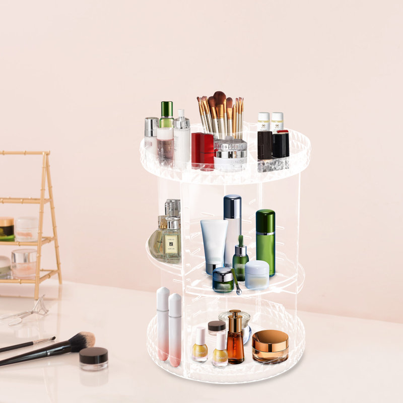 Organisateur de maquillage rotatif