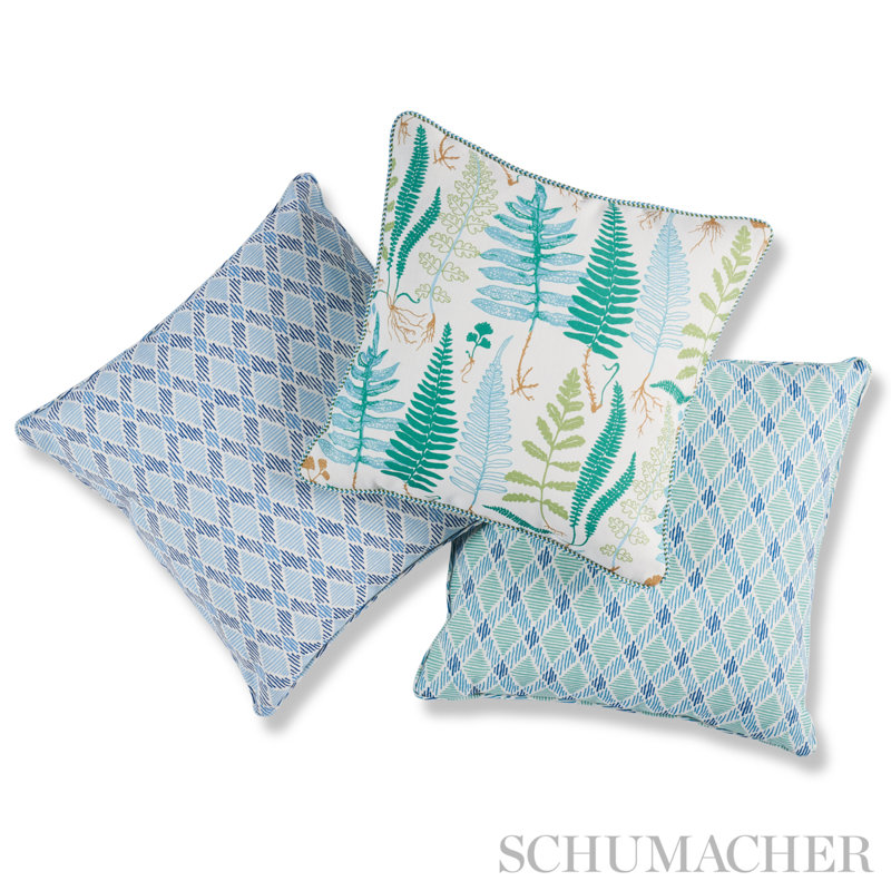 Dexter Indoor/Outdoor Throw Pillow, Blue