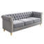 Canapé Chesterfield en velours 84,65 pouces pour le salon