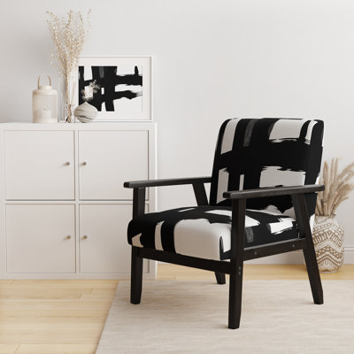 Crossing Paths I - Upholstered Modern Accent Arm Chair