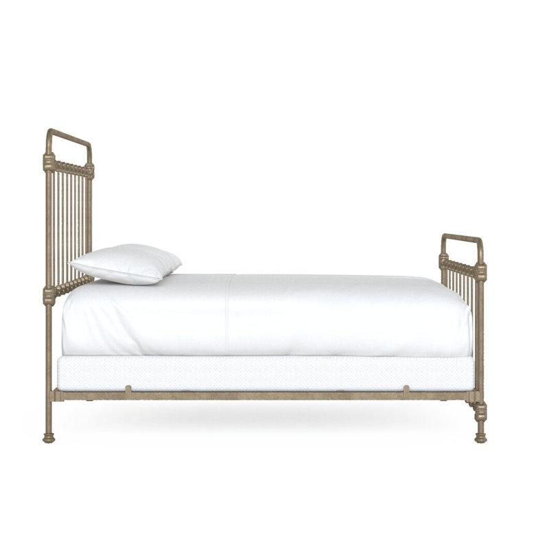 160 Picket Fence Bed | Complete Standard, California King, Vintage Gold