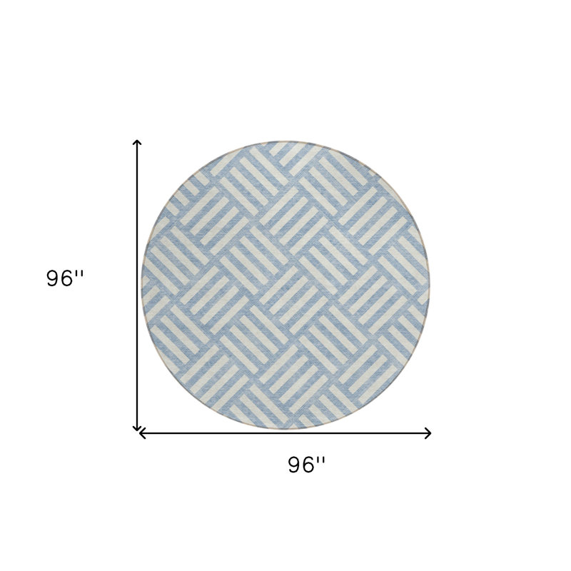 Tapis rond ivoire 8 po