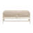 Fischer Linen Fabric Upholstered 2 Drawer Storage Bench with Tufted Seat and Ring Handles-1969035413
