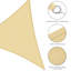 Toile d'ombrage triangulaire Yescom-113472290-113472271
