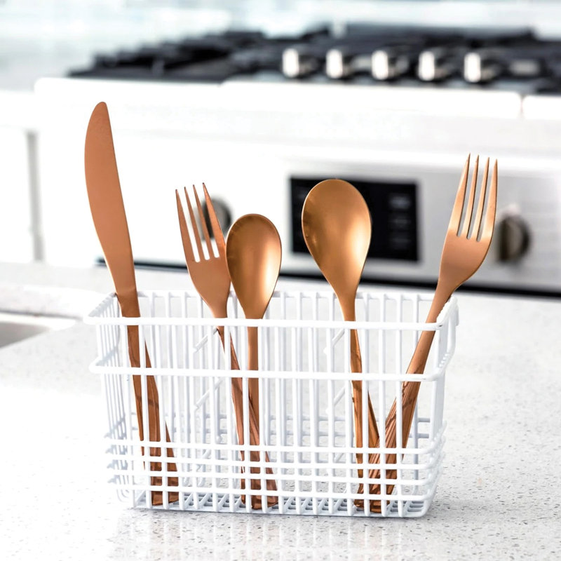 Steel Dish Rack, White