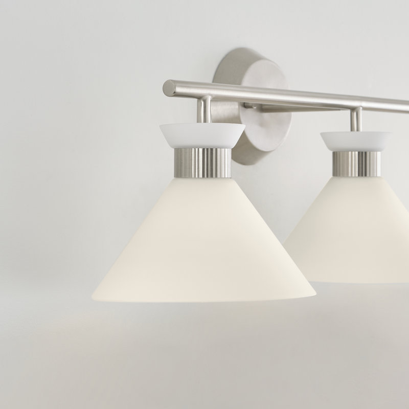 Éclairage pour meuble-lavabo Belcarra, Acier brossé, 3