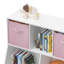 Bibliothèque avec tiroirs pliables en tissu