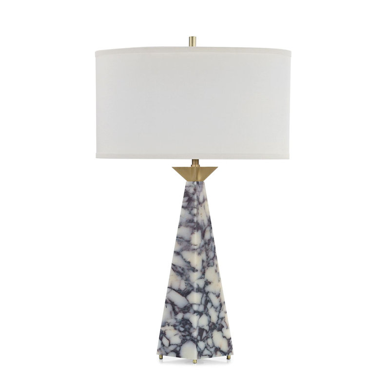 Lampe de table Stone Obelisk, blanc