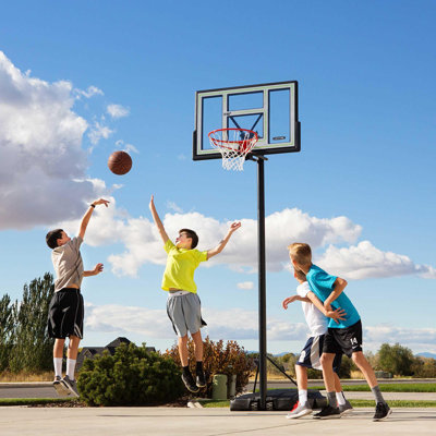 Lifetime Height Adjustable Portable Basketball Hoop (46" Polycarbonate Backboard)