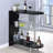 Adolfo Rectangular 2-Tier Home Bar Table High Gloss-106636204-106636206