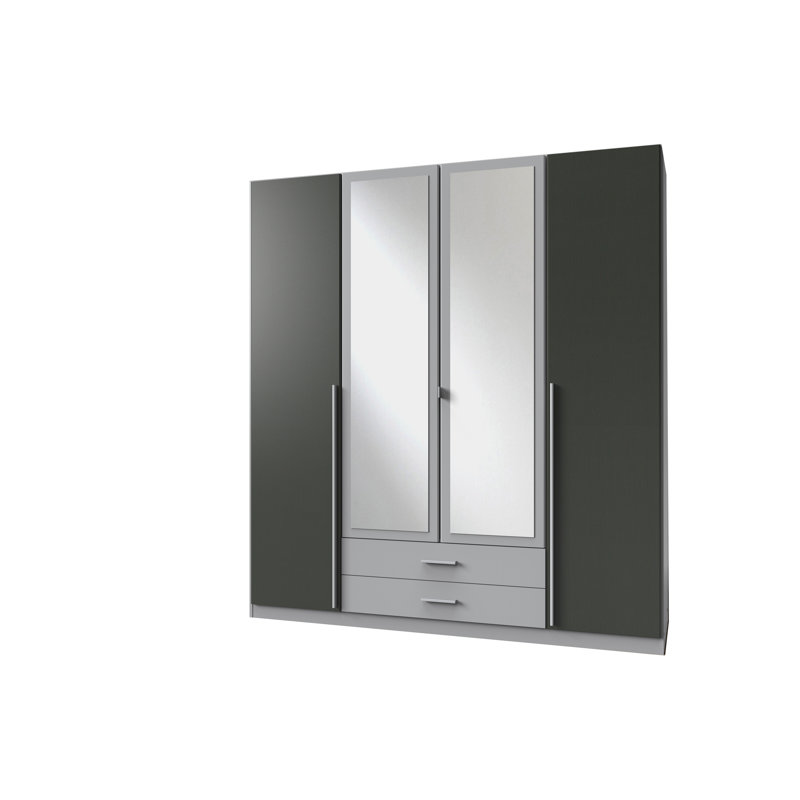 Olavo 4 Door Manufactured Wood Wardrobe