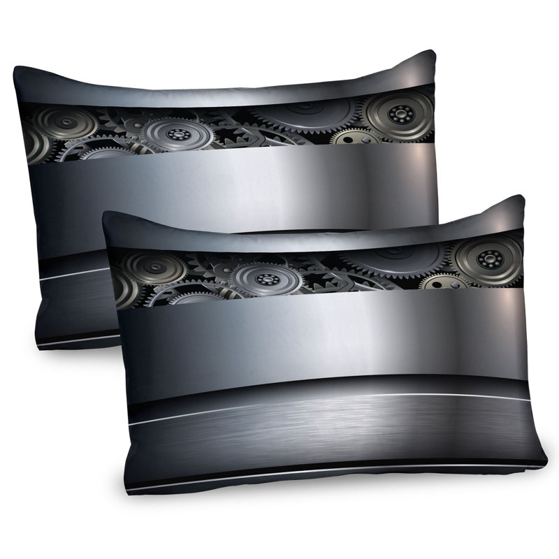 Ensemble de 2 taies décoratives gris Ambesonne, L 36 po x H 20 po