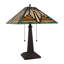 Lampe de table mission 2 lumières CHLOE Lighting