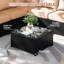 Ensemble de meubles de patio 6 pièces, avec coussins et table basse en verre, ensemble de canapé modulaire en osier de rotin Pe-571211264