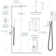12Inch Rainfall Shower System