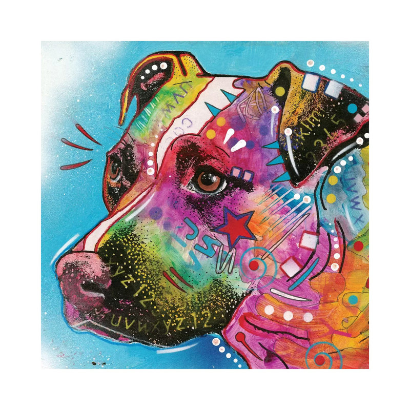 Pit Bull II by Dean Russo - Wrapped Canvas Gallery-Wrapped Canvas Giclée, 93.98 cm H x 93.98 cm W x 3.175 cm D