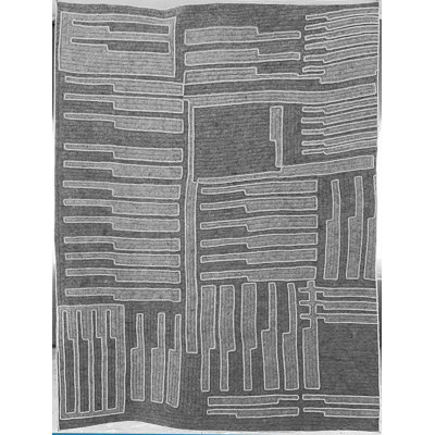 VSU Rugs Handmade Wool Abstract Area Rug