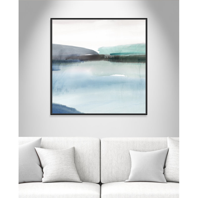" Slide Away II " by Isabelle Z, Black Canvas, 37.5" H x 37.5" W x 2" D