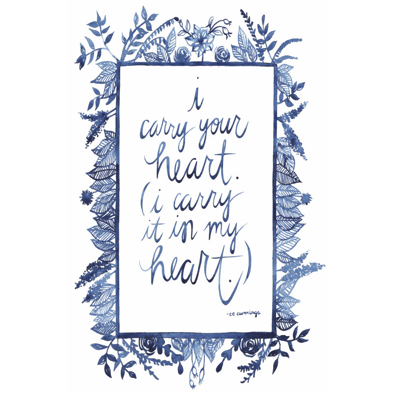 Love Quote III by Grace Popp - Wrapped Canvas Print, 46cm H x 30cm W