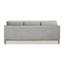 Canapé de ferme moderne de 84 po Knox, velours gris opale
