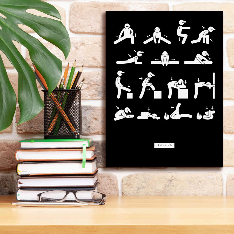 Workout par GraphINC Studio - impression sur toile tendue, H 16 po x l 12 po