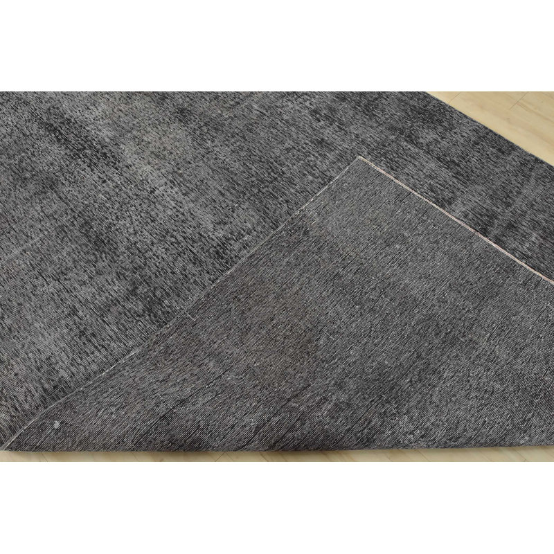Tapis unique gris de 6 pi 5 po x 9 pi 8 po