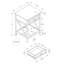 Table de bout Bush West 19,5 po x 15,75 po x 25,00 po