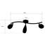 Arjon 3-Light 60cm Silver Ceiling Spotlight Bar