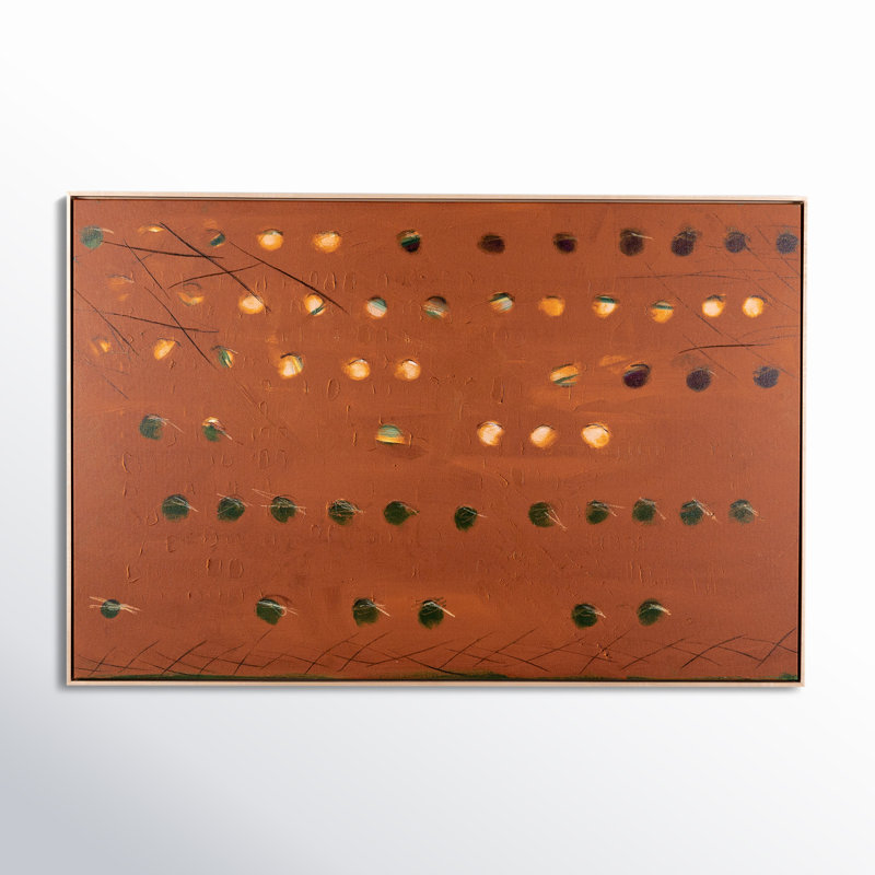X Spot Rust Painting by Jamie Beckwith, 40" H x 60" W x 2" D