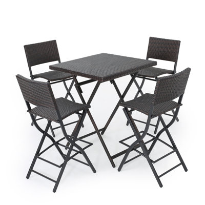 Kerr 5 Piece Bar Height Dining Set by Latitude Run