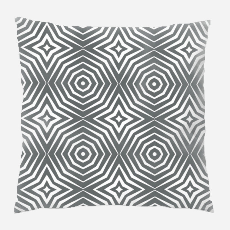 Geometric Microsuede Reversible Throw Pillow