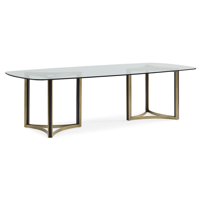 Modern Remix Glass Dining Table