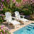 Classic All-Weather 27.55" W x 34.25" D x 35.82" H 3-Position Reclining HIPS 2-Piece Adirondack Chair Set with Hidden Ottoman