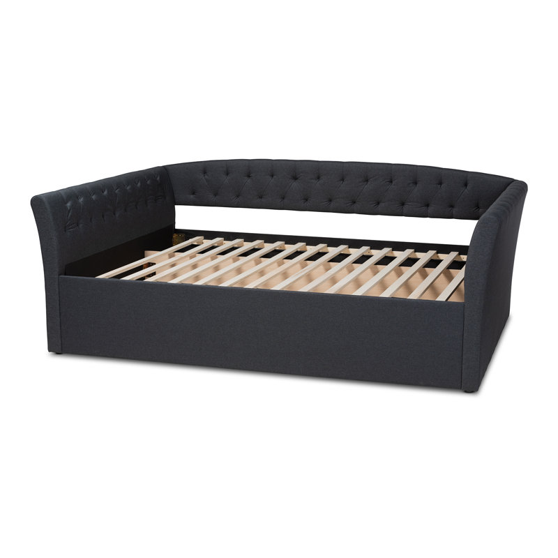 Lit de jour Eppie, Grand lit, Gris foncé