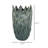 Esen Decorative Vase, Abstract Wave Design, Green Ceramic-110521821