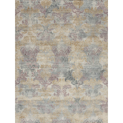 Très Jolie Wool & Silk Hand Knotted Area Rug