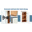 Armoire murale en bois blanc à une porte avec tablettes pour espaces multiples - charnières à fermeture en douceur, caoutchouc, (l 9 po x P 12 po x H 42 po), cuisine ajustable laquée, salle de bain, style Shaker classique, facile à utiliser