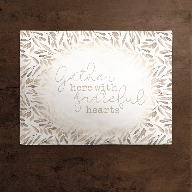 Thack Poly Twill Floral Rectangle Placemat