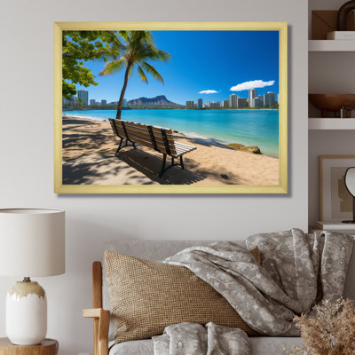 Paysage de plage hawaïenne