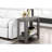 28 Inch Long Package Grey Accent Table - Secure Packaging 23.13 Spacious Surface