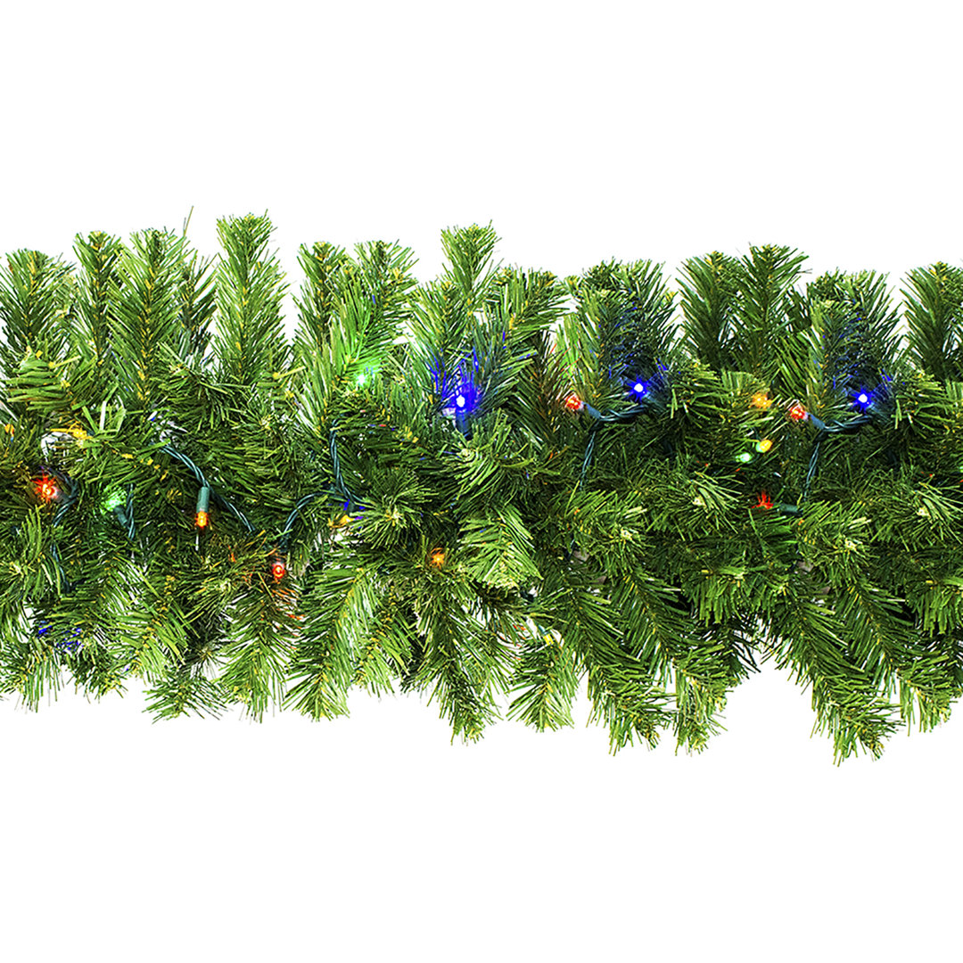 108" Garland with 100 Multicolored Lights The Holiday Aisle®