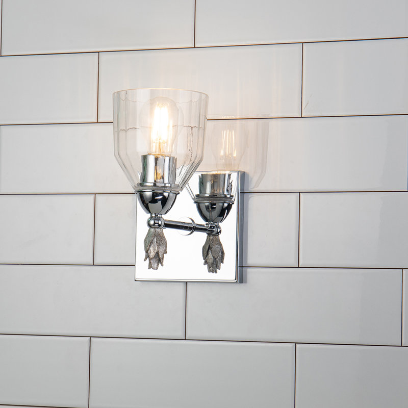 Fun Finial 1 - Light Armed Sconce, Chrome